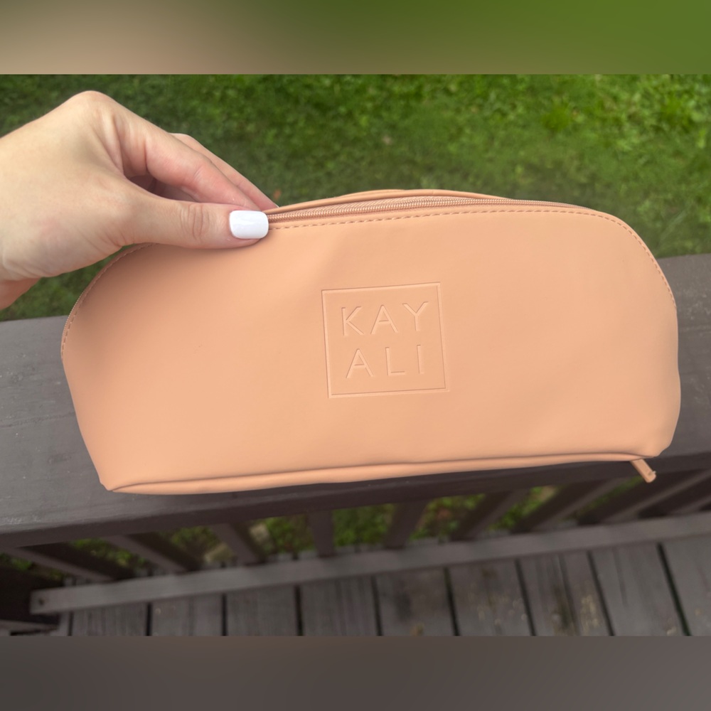May Ali Peach Cosmetic Pouch - Soft Peach Makeup Bag